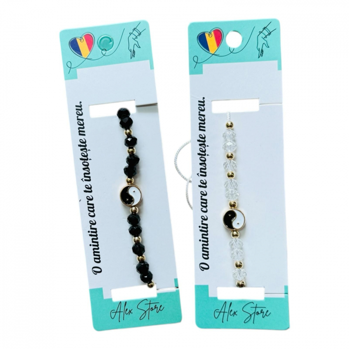 Bratara multicolora cu simbol Yin si Yang – energie, echilibru si stil boho intr-un singur accesoriu,  [2]