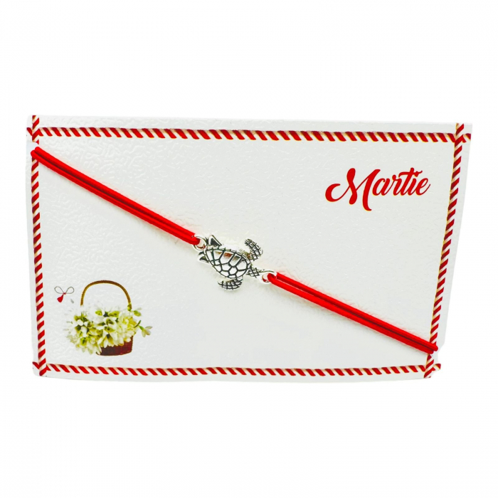 Bratara reglabila Martisor, snur elastic, Broscuta Norocoasa, model 2025,   [4]