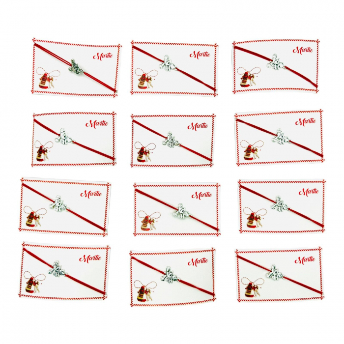 Bratara reglabila Martisor, snur elastic, Cosar Norocos, model 2025,   [4]