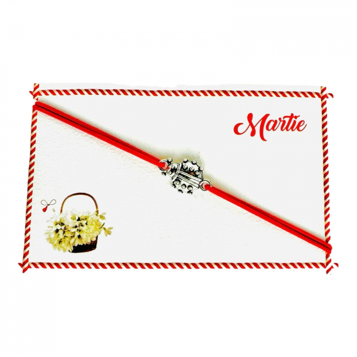 Bratara reglabila Martisor, snur elastic, Gargarita, model 2025,   [4]