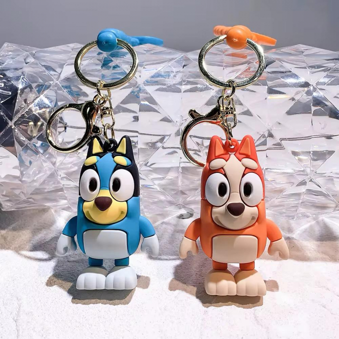 Breloc Catelusi 3D din Silicon – Figurine Colorate cu Curea Tematica, Accesoriu Dragut pentru Chei sau Ghiozdan,  [3]