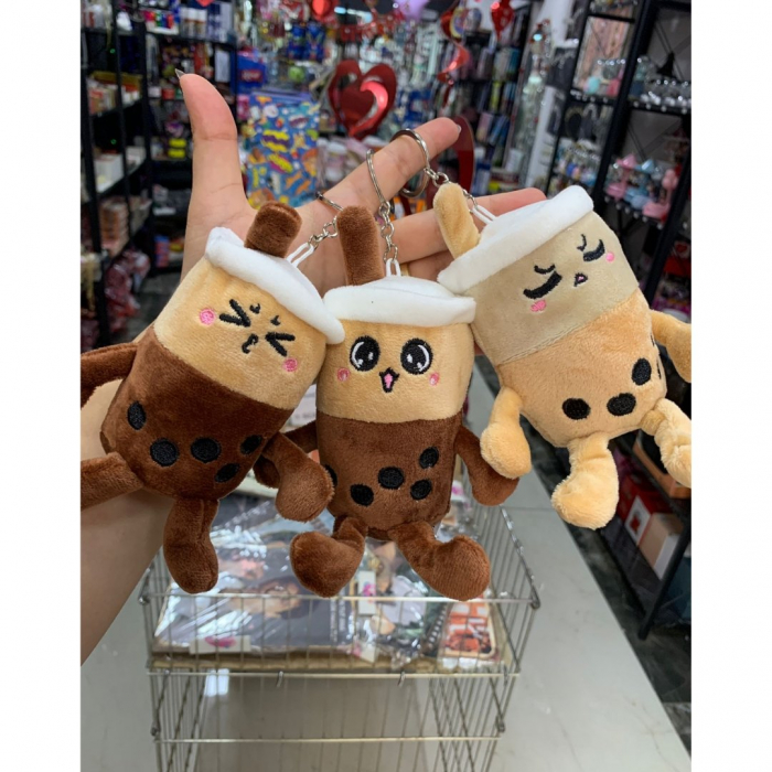 Breloc din plus Frappe dragalas, expresii diverse, multicolor, 14cm,  [2]