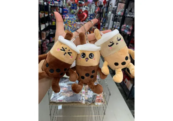 Breloc din plus Frappe dragalas, expresii diverse, multicolor, 14cm,  [1]