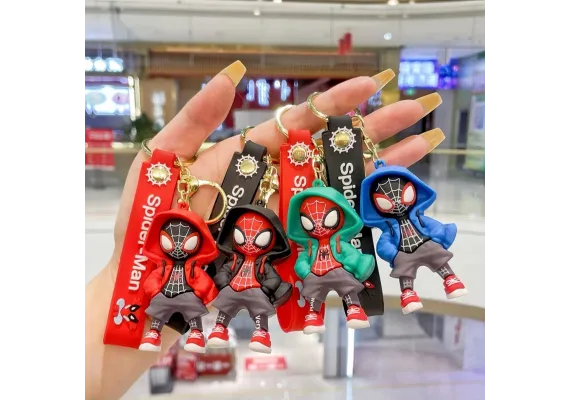 Breloc erou urban 3D cu figurina haioasa si curea colorata – cadou original pentru pasionati,  [1]