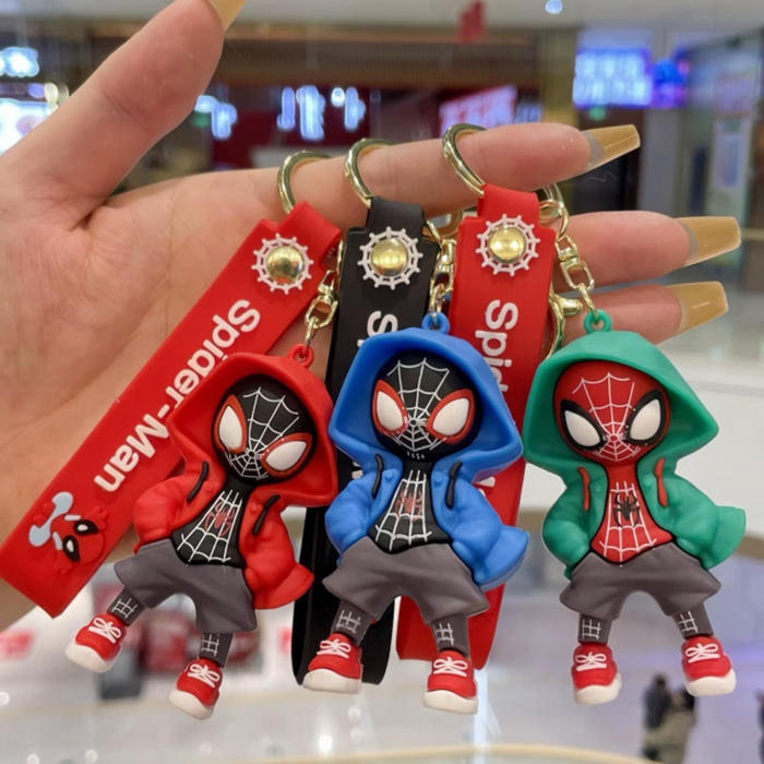 Breloc erou urban 3D cu figurina haioasa si curea colorata – cadou original pentru pasionati,  [3]