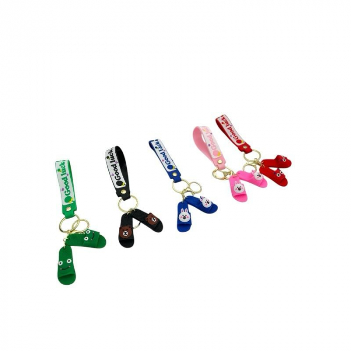 Breloc Papuci Cu Animalute – Accesoriu Amuzant si Colorat Din Silicon, calitate superioara,  [2]