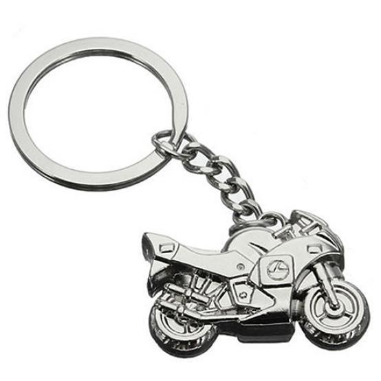 Breloc tip motocicleta din inox, doua culori – Accesoriu original pentru pasionatii de motoare,  [2]