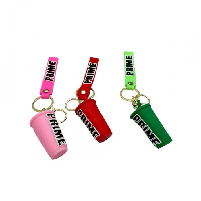 Breloc tip pahar multicolor din silicon – accesoriu trendy si vesel pentru chei sau ghiozdan,  [2]