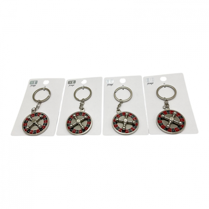 Breloc tip ruleta din inox – Accesoriu compact si util pentru chei, calitate superioara,  [5]