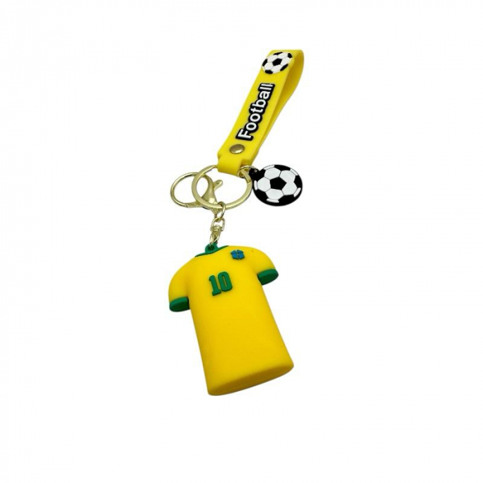 Breloc tip tricou din silicon – accesoriu colorat si durabil pentru chei sau ghiozdan, calitate superioara,  [6]