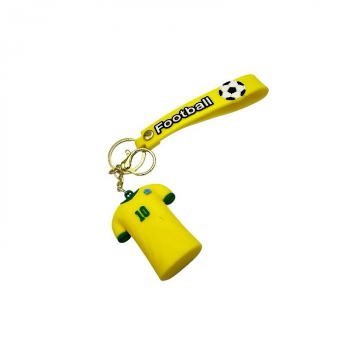Breloc tip tricou din silicon – accesoriu vesel si durabil pentru chei sau ghiozdan, calitate superioara,  [5]
