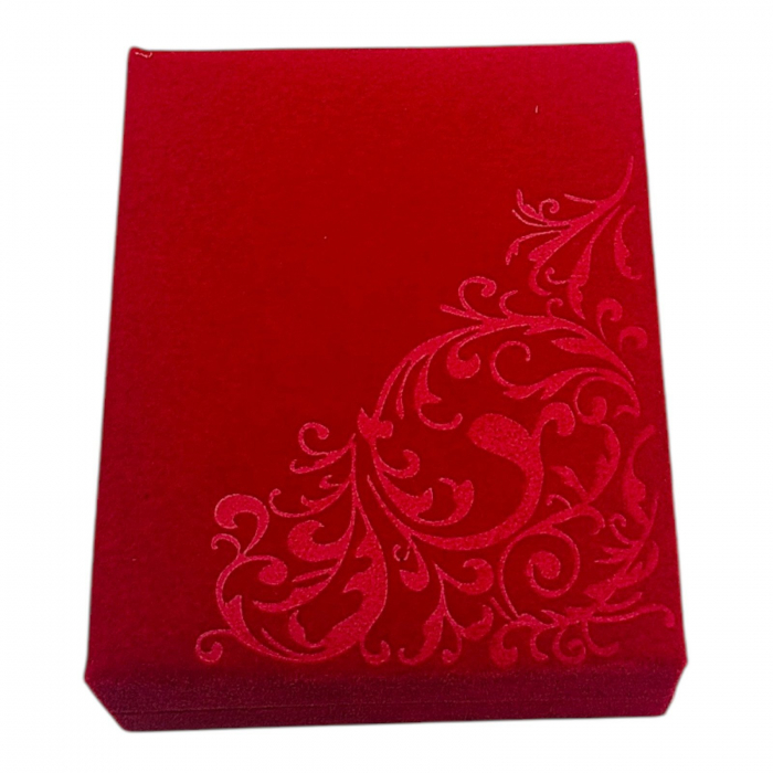 Brosa Floare cu Strasuri Multicolore si Ciucure Traditional pentru Martisor, in Cutie Catifelata Premium -   [5]
