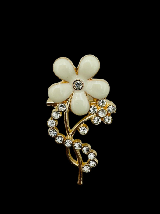 Brosa Martisor, marime mare, Floare Stilizata, editie 2025, 6×5cm  [2]