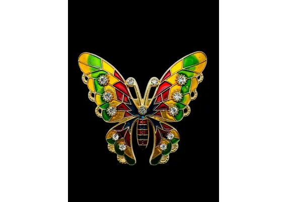 Brosa Martisor, marime mare, Fluture Stilizat, editie 2025, 6×5cm  [1]