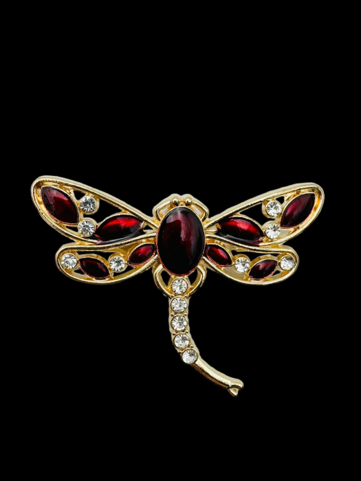 Brosa Martisor, marime mare, Libelula Stilizata, editie 2025, 6×5cm  [2]