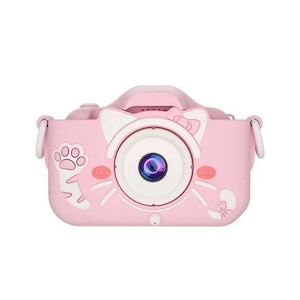 Camera foto digitala pentru copii model Pisicuta, display IPS, USB, suport card SD, 13×13×6cm  [2]