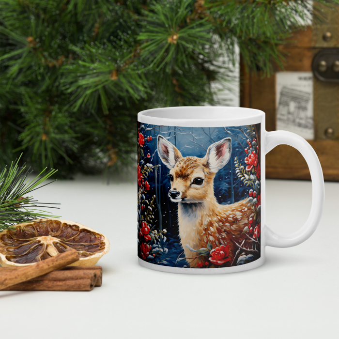 Cana Craciun 11 oz / 330 ml – ceramica – model festiv [2]