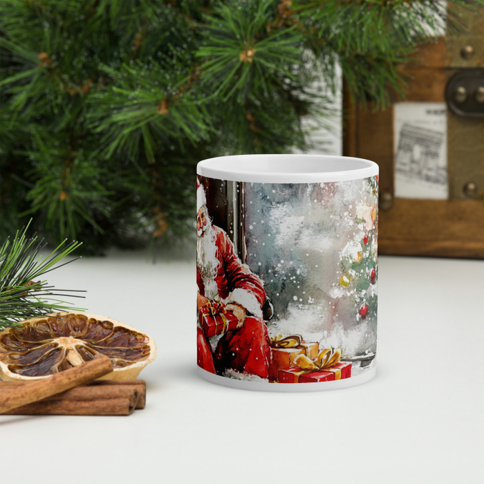 Cana ceramica Craciun 330 ml (11 oz) – design festiv, rezistenta [3]