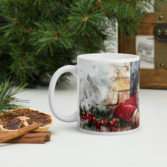 Cana ceramica Craciun 330 ml (11 oz) – design festiv, rezistenta [3]