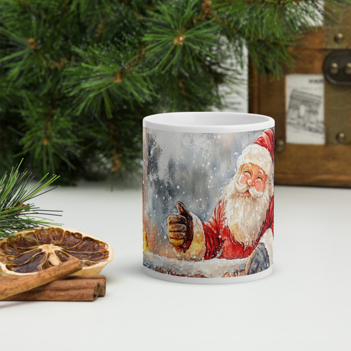 Cana ceramica Craciun 330 ml (11 oz) – design festiv, rezistenta [3]