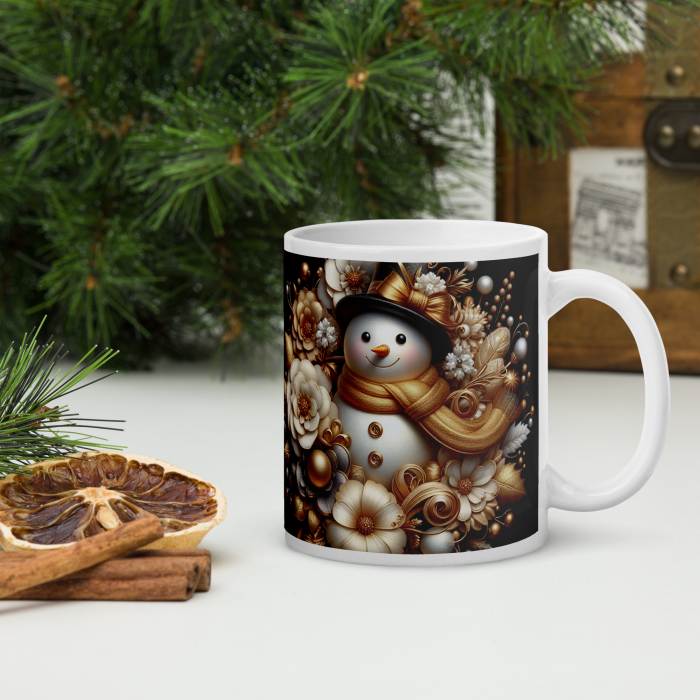 Cana Craciun 11 oz / 330 ml – ceramica – model festiv [2]