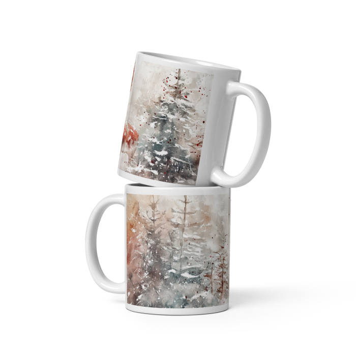 Cana ceramica Craciun 330 ml (11 oz) – design festiv, rezistenta [2]