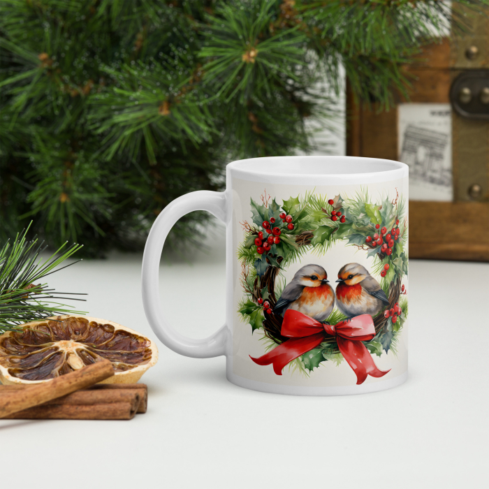 Cana Craciun 11 oz / 330 ml – ceramica – model festiv [2]