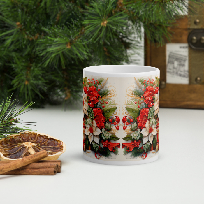 Cana Craciun 11 oz / 330 ml – ceramica – model festiv [3]