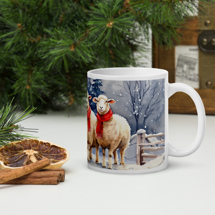 Cana ceramica Craciun 330 ml (11 oz) – design festiv, rezistenta [4]