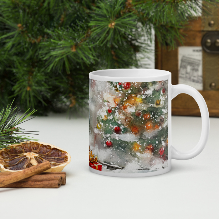 Cana ceramica Craciun 330 ml (11 oz) – design festiv, rezistenta [4]