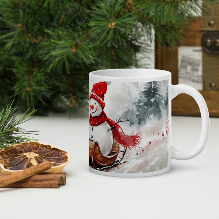 Cana ceramica Craciun 330 ml (11 oz) – design festiv, rezistenta [4]