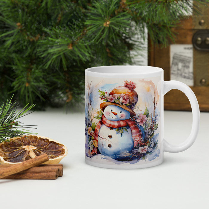 Cana Craciun 11 oz / 330 ml – ceramica – model festiv [2]