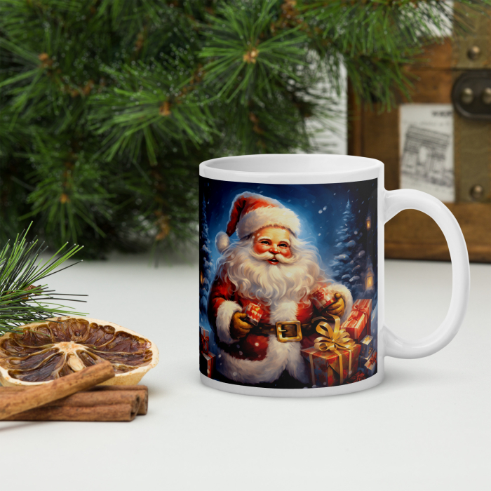 Cana Craciun 11 oz / 330 ml – ceramica – model festiv [2]