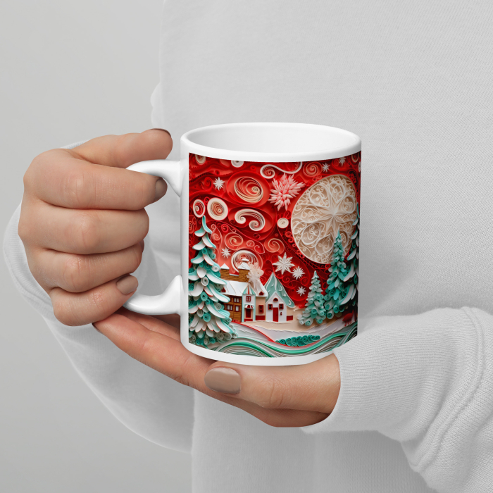 Cana Craciun 11 oz / 330 ml – ceramica – model festiv [3]