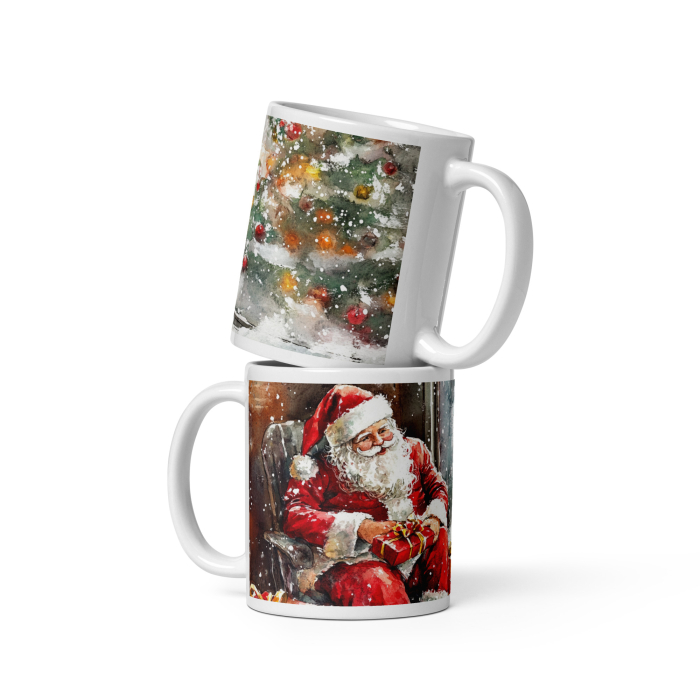 Cana ceramica Craciun 330 ml (11 oz) – design festiv, rezistenta [2]