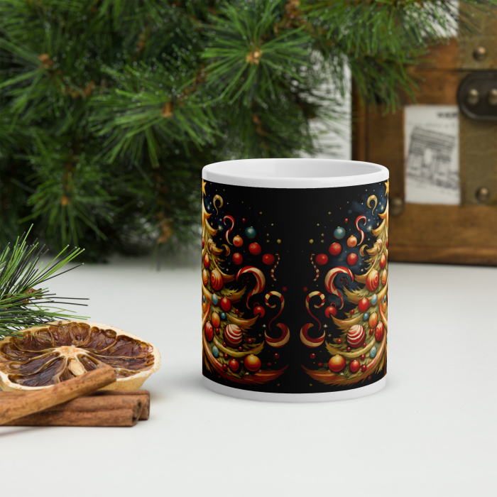 Cana Craciun 11 oz / 330 ml – ceramica – model festiv [3]