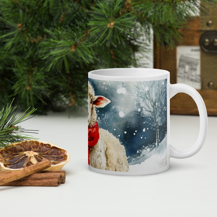 Cana ceramica Craciun 330 ml (11 oz) – design festiv, rezistenta [4]