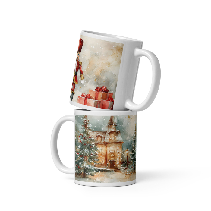 Cana ceramica Craciun 330 ml (11 oz) – design festiv, rezistenta [2]