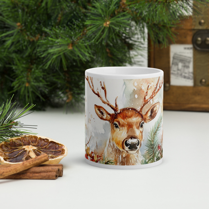 Cana ceramica Craciun 330 ml (11 oz) – design festiv, rezistenta [1]