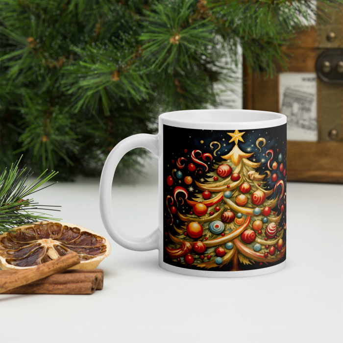 Cana Craciun 11 oz / 330 ml – ceramica – model festiv [2]