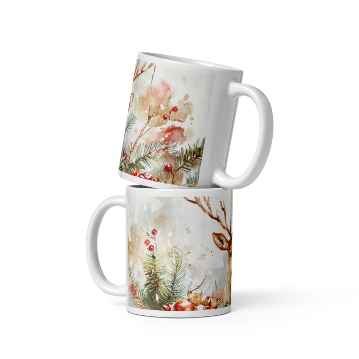 Cana ceramica Craciun 330 ml (11 oz) – design festiv, rezistenta [2]