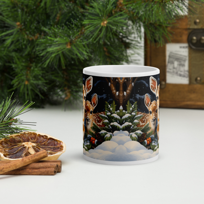 Cana Craciun 11 oz / 330 ml – ceramica – model festiv [3]