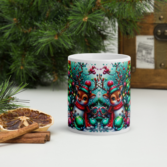 Cana Craciun 11 oz / 330 ml – ceramica – model festiv [2]