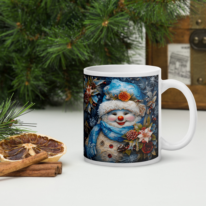 Cana Craciun 11 oz / 330 ml – ceramica – model festiv [2]