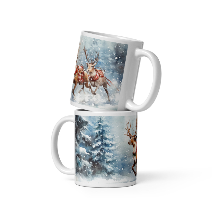 Cana ceramica Craciun 330 ml (11 oz) – design festiv, rezistenta [2]