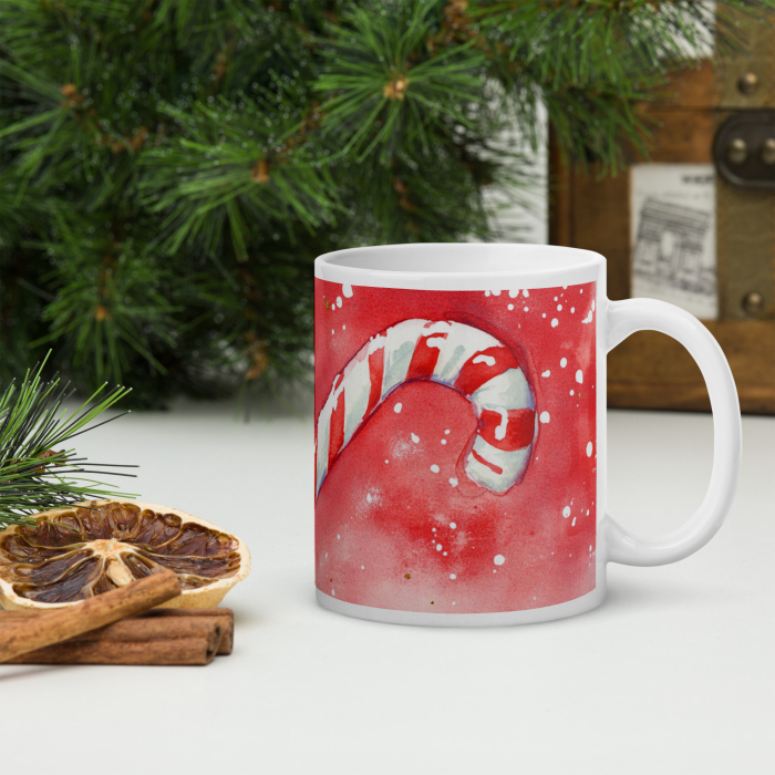 Cana Craciun 11 oz / 330 ml – ceramica – model festiv [1]