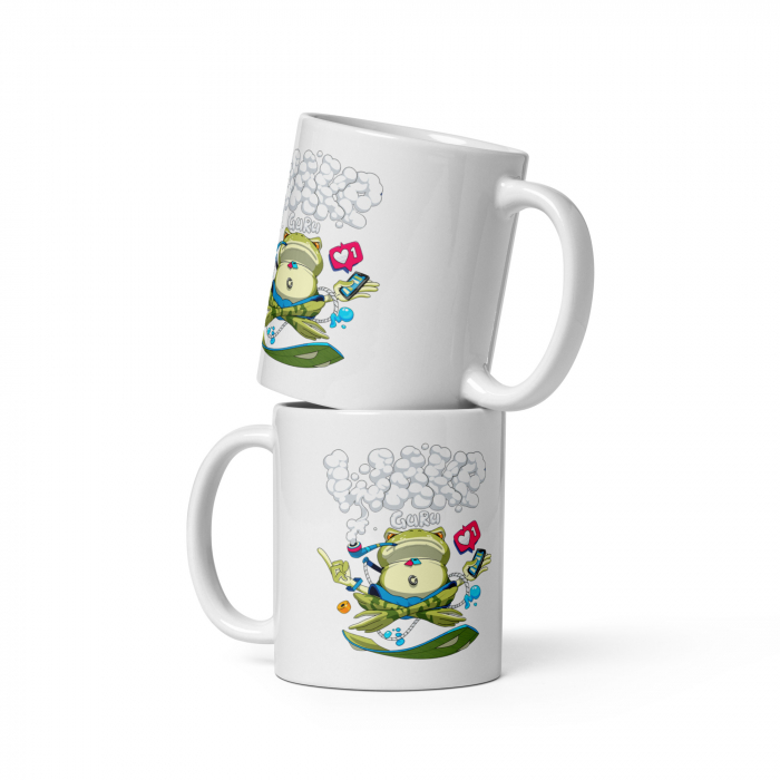 Cana ceramica cu ilustratie simbolica – Design inedit si expresiv – 330 ml [2]