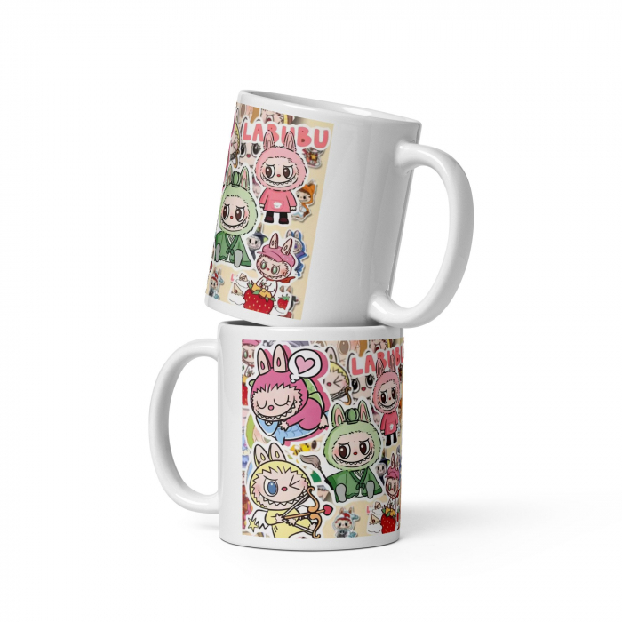 Cana Labubu 330 ml, ceramica – Design adorabil, perfectă pentru revânzare,  [5]