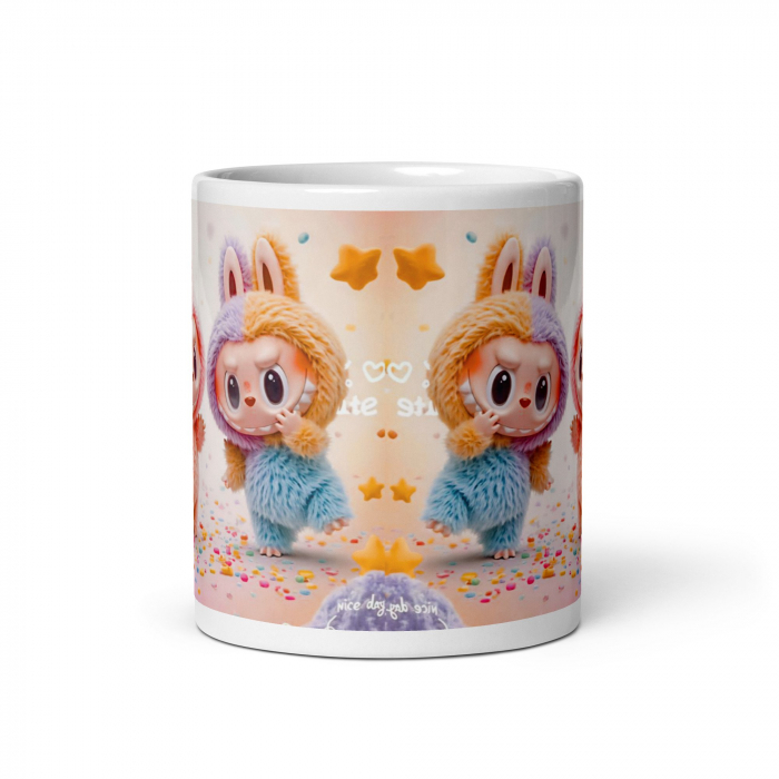Cana Labubu 330 ml, ceramica – Design adorabil, perfectă pentru revânzare, [6]