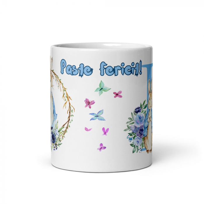 Cana personalizata, Initiala D - Cadou Special de Paste – 11 oz. 330 ml  [5]